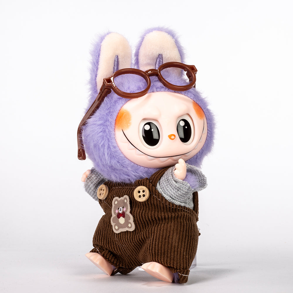 Labubu Back to School Outfit – Corduroy Pants, Top & Glasses