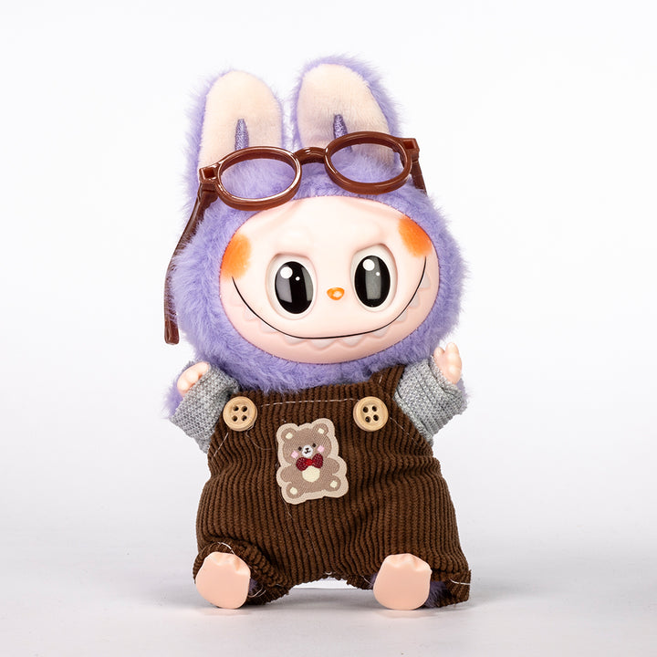 Labubu Back to School Outfit – Corduroy Pants, Top & Glasses