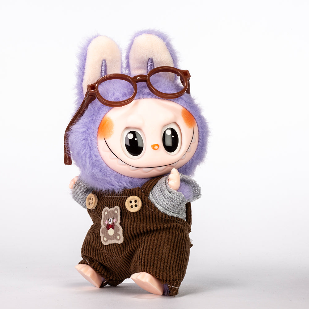 Labubu Back to School Outfit – Corduroy Pants, Top & Glasses