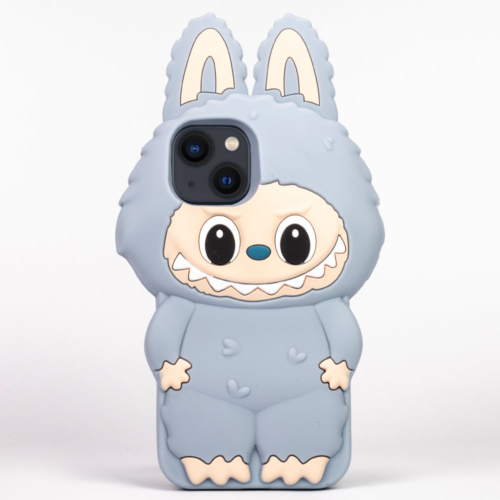 Labubu Silicone Phone Case – Cute 3D Cartoon Protective Cover for iPhone