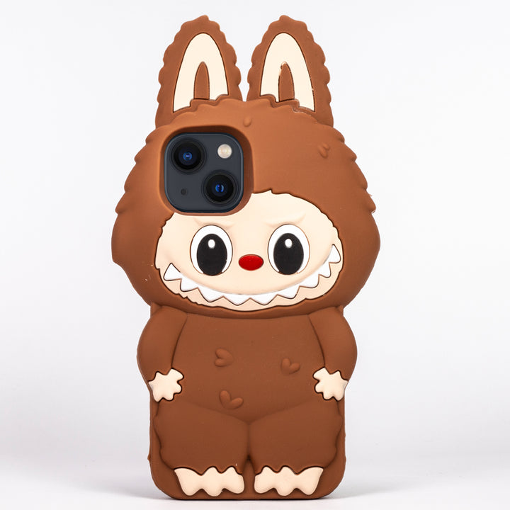 Labubu Silicone Phone Case – Cute 3D Cartoon Protective Cover for iPhone