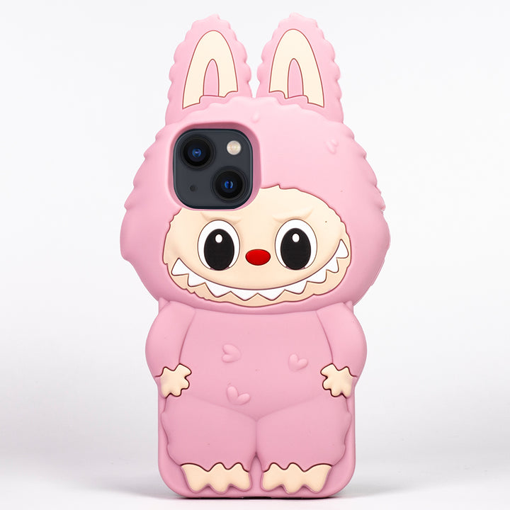 Labubu Silicone Phone Case – Cute 3D Cartoon Protective Cover for iPhone